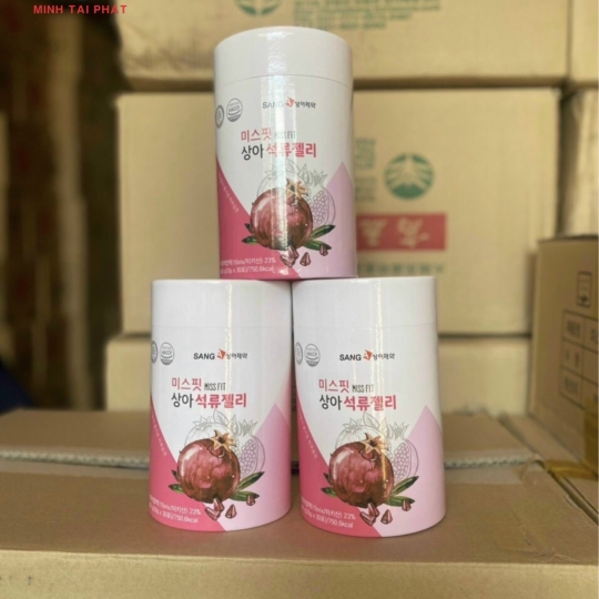 Collagen thạch lựu Sanga Hàn Quốc hộp 30 gói mẫu mới nhất