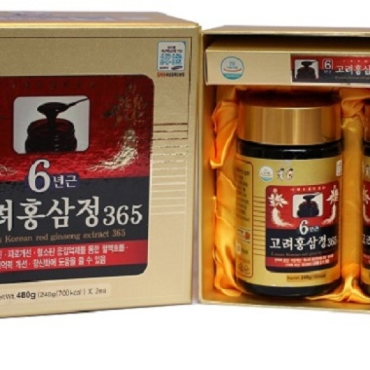 Cao hồng sâm 365 chính hãng Hàn Quốc hộp 2 lọ 240g