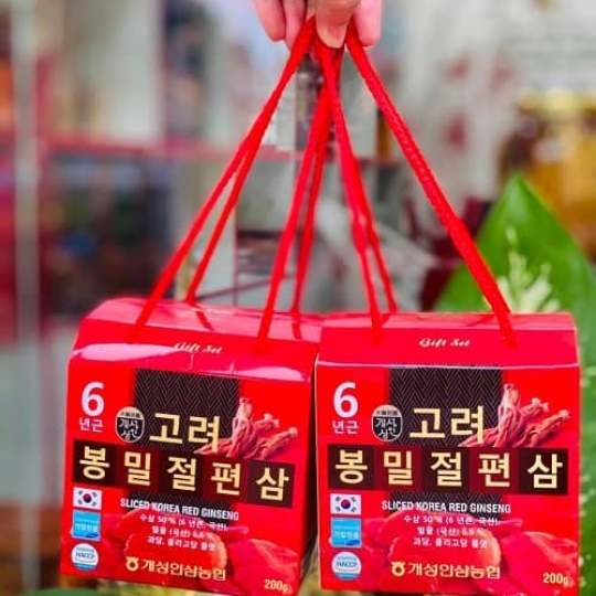 Sâm lát tẩm mật ong Sliced Korea Red Ginseng 200g