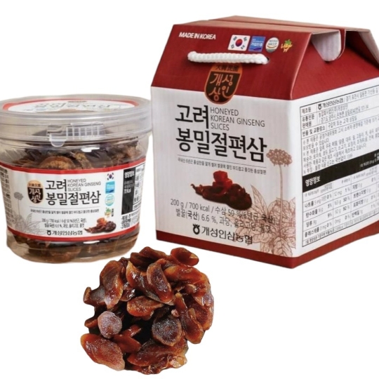 Sâm lát tẩm Mật Ong JEONG GEUN SAM Hàn Quốc hộp 200g