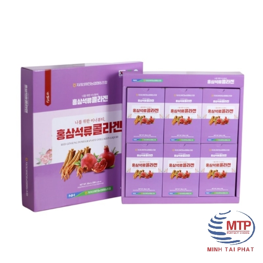 Nước hồng sâm lựu collagen Hàn Quốc