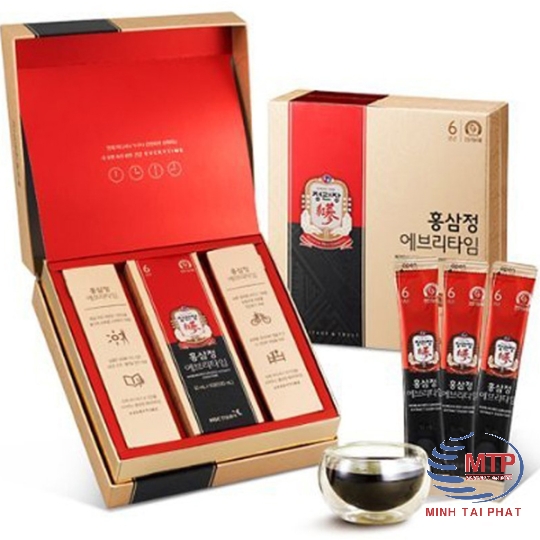 Nước hồng sâm Everytime Hậu Duệ Mặt Trời KGC hộp 30 gói x 10ml cao cấp