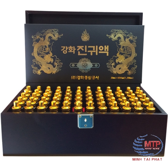 Tinh chất đông trùng hạ thảo Hàn Quốc hộp gỗ 60 ống